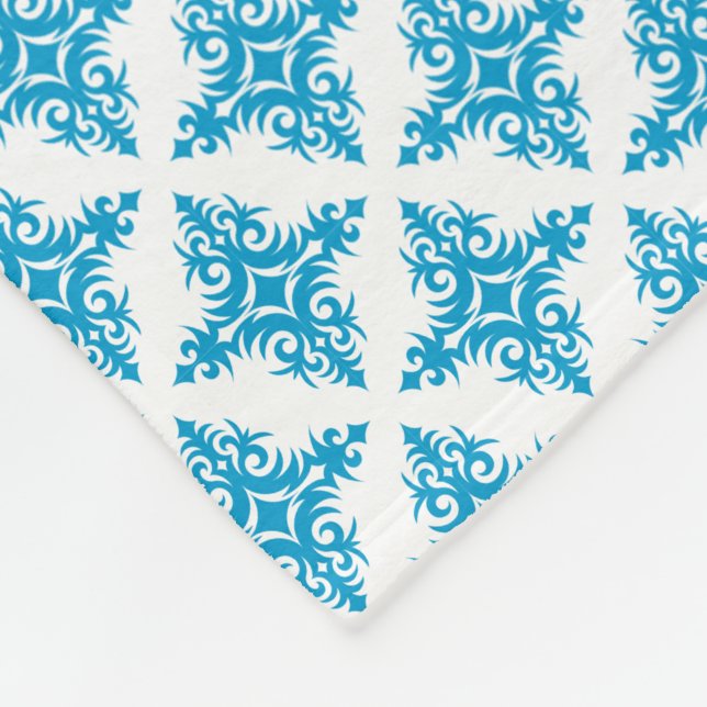 Blumenmuster Fleecedecke (Ecke)