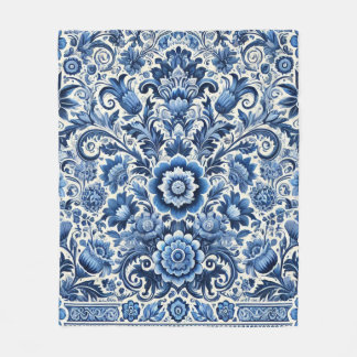 Blumenmuster Fleecedecke