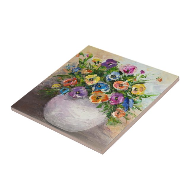 Blumenmuster Fliese (Seite)