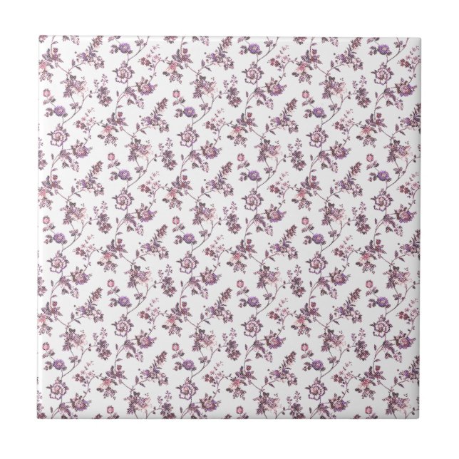 Blumenmuster Fliese (Vorderseite)