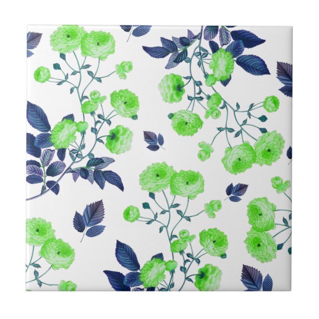 Blumenmuster  fliese (Vorderseite)