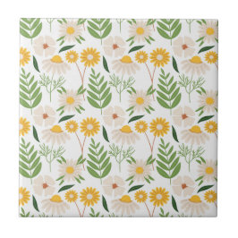 Blumenmuster Fliese