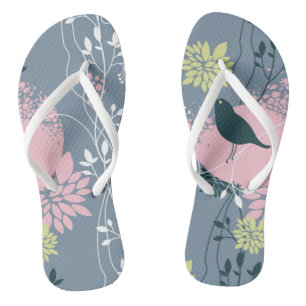 Blumenmuster Flip Flops