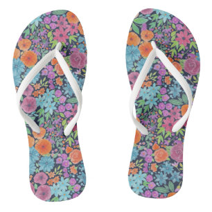 Blumenmuster Flip Flops