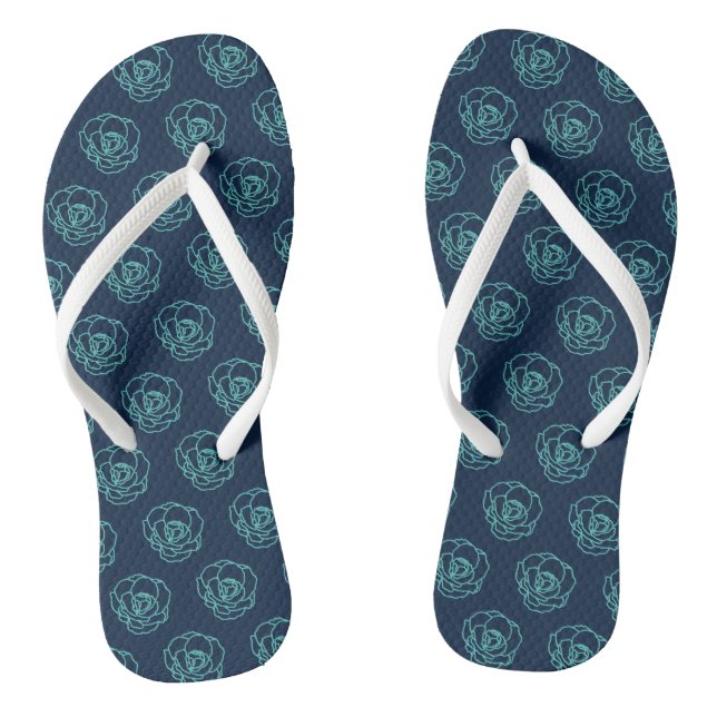 Blumenmuster Flip Flops  (Fußbett)
