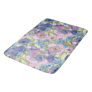 Blumenmuster Foliage-Blume Rose Vergessen Sie nich Badematte