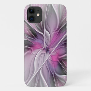 Blumenmuster Fraktal Moderne Abstrakte Blume Rosa  Case-Mate iPhone Hülle