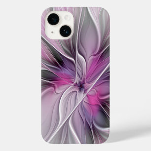 Blumenmuster Fraktal Moderne Abstrakte Blume Rosa Case-Mate iPhone 14 Hülle