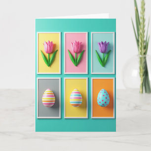 Blumenmuster Freundschaftskarte Karte