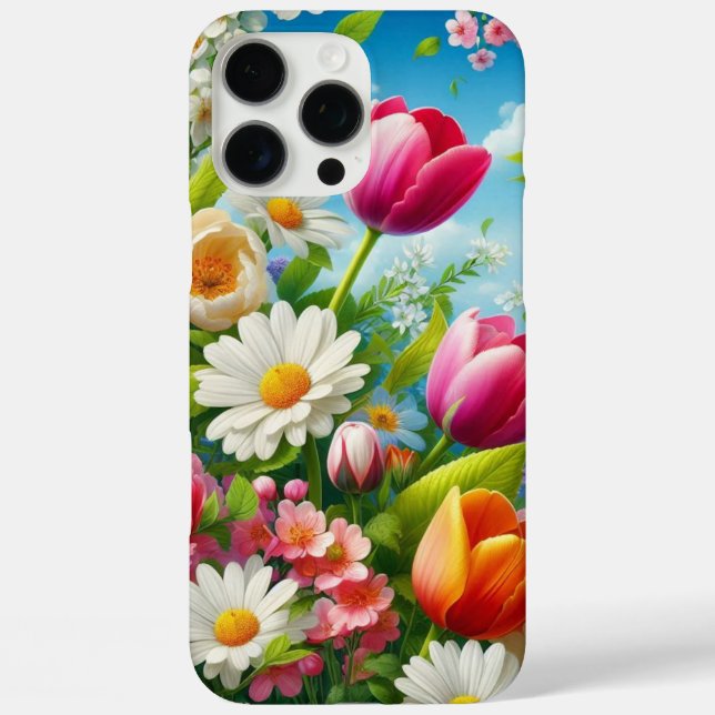 Blumenmuster/Frühlingsbilder Case-Mate iPhone Hülle (Rückseite)