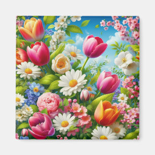 Blumenmuster/Frühlingsbilder Magnet