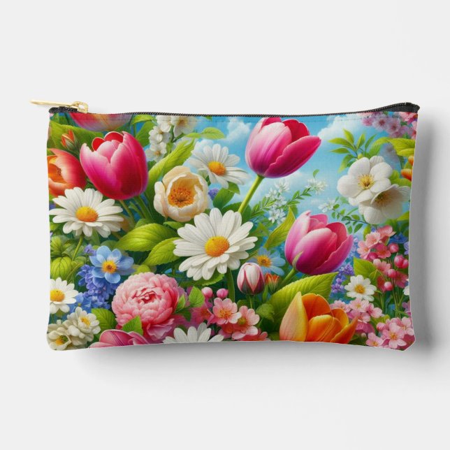Blumenmuster/Frühlingsbilder Zubehörtasche (Vorderseite)