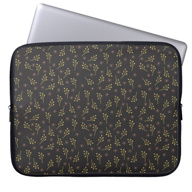 Blumenmuster Frühlingsblumen Laptopschutzhülle (Vorderseite)