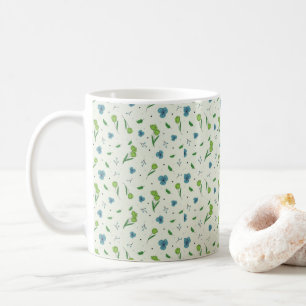 Blumenmuster Frühlingsflorales Klassiker Kaffeetasse