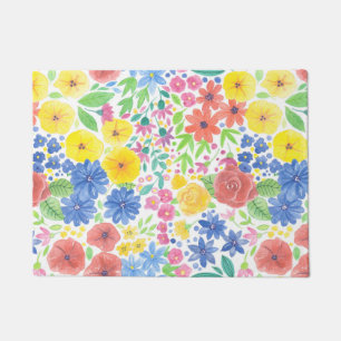 Blumenmuster Fußmatte