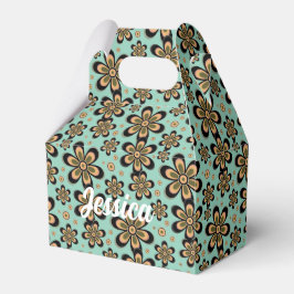 Blumenmuster - Gefälligkeitsbox Geschenkschachtel