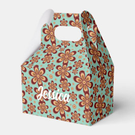 Blumenmuster - Gefälligkeitsbox Geschenkschachtel