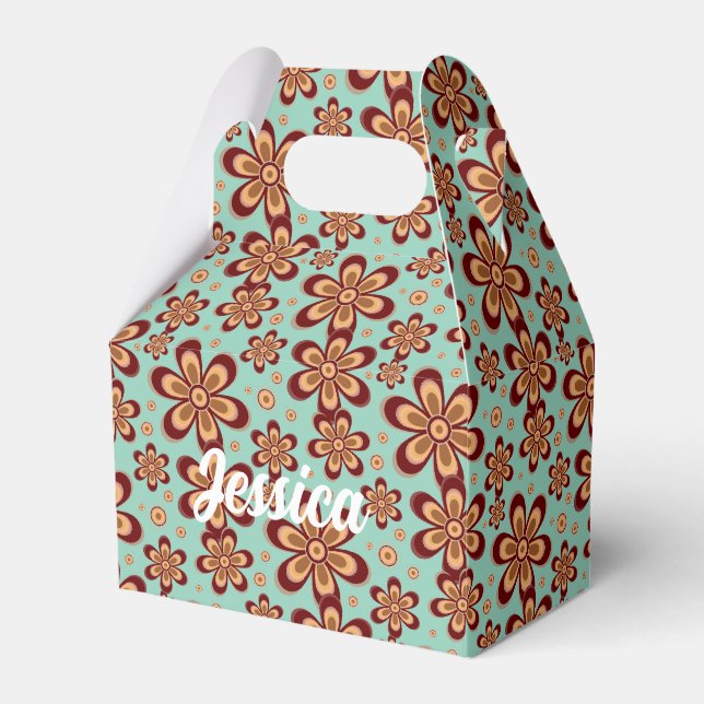 Blumenmuster - Gefälligkeitsbox Geschenkschachtel (Vorderseite)