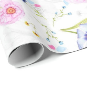 Blumenmuster Geschenkpapier