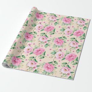 Blumenmuster Geschenkpapier