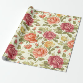 Blumenmuster Geschenkpapier