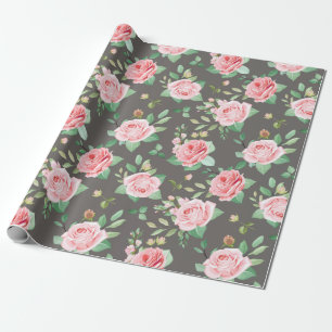 Blumenmuster Geschenkpapier
