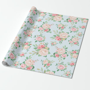 Blumenmuster Geschenkpapier