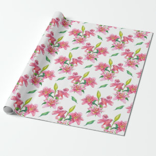 Blumenmuster Geschenkpapier
