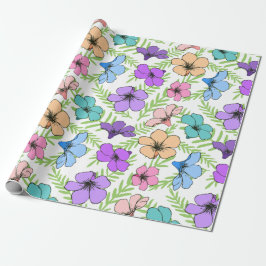 Blumenmuster Geschenkpapier