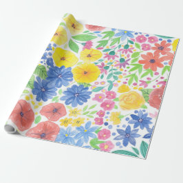 Blumenmuster Geschenkpapier