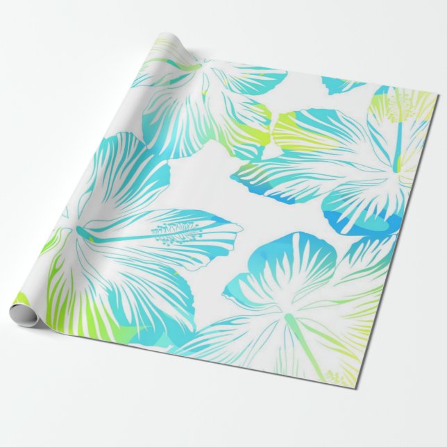Blumenmuster Geschenkpapier (Ungerollt)