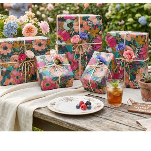 Blumenmuster   geschenkpapier