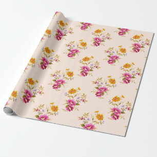 Blumenmuster Geschenkpapier