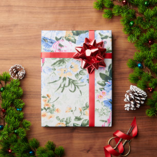 Blumenmuster Geschenkpapier