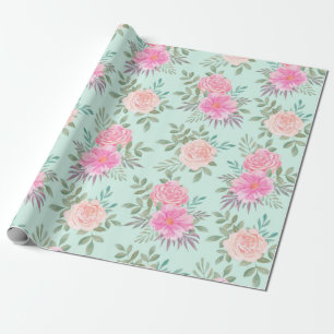 Blumenmuster Geschenkpapier