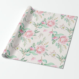 Blumenmuster Geschenkpapier