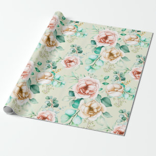 Blumenmuster Geschenkpapier