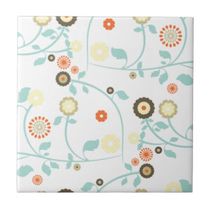 Blumenmuster girly Chic Mod der Frühlings-Blumen Fliese