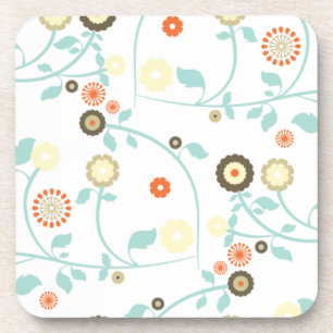 Blumenmuster girly Chic Mod der Frühlings-Blumen Untersetzer