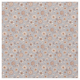 Blumenmuster graue Blume Stoff