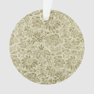 Blumenmuster Green Sage Antike Damaskus Ornament