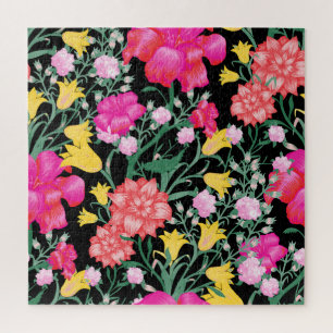 Blumenmuster Große Blume Muster Puzzle