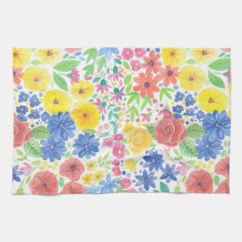 Blumenmuster Handtuch