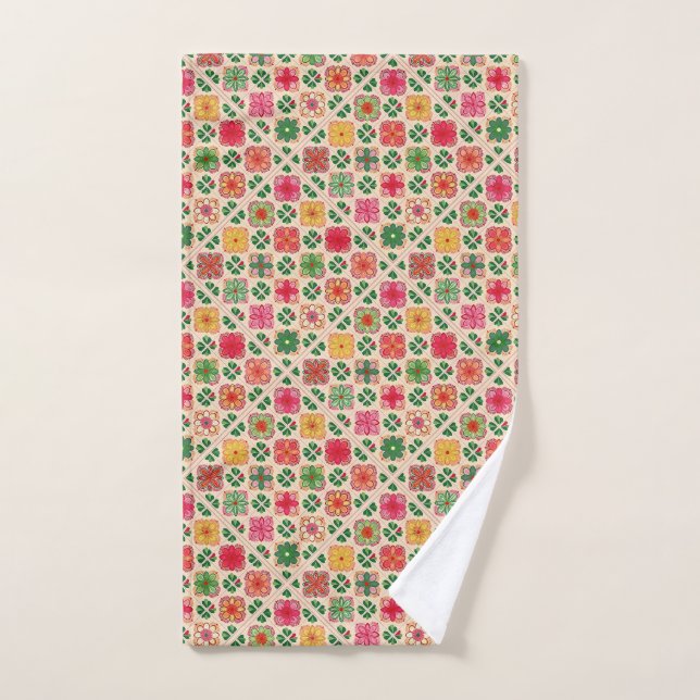 Blumenmuster Handtuch (Handtuch)