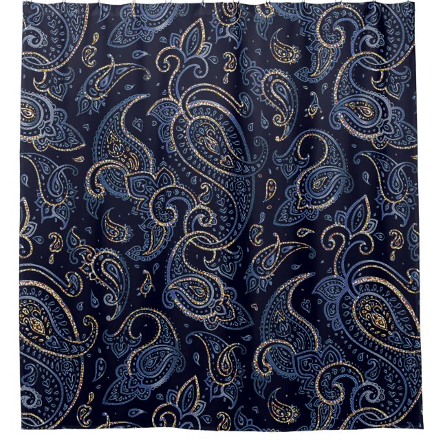 Blumenmuster, Hintergrund Im Jugendstil, v Duschvorhang (Vorderseite)