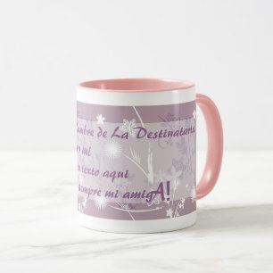 Blumenmuster I TXT-Overlay in Ihrem Text Ich komme Tasse