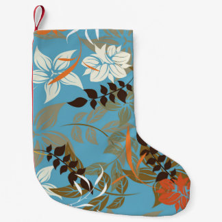 Blumenmuster-Illustration: Nahtlose Vintage Rückse Kleiner Weihnachtsstrumpf