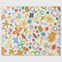 Blumenmuster im Herbst