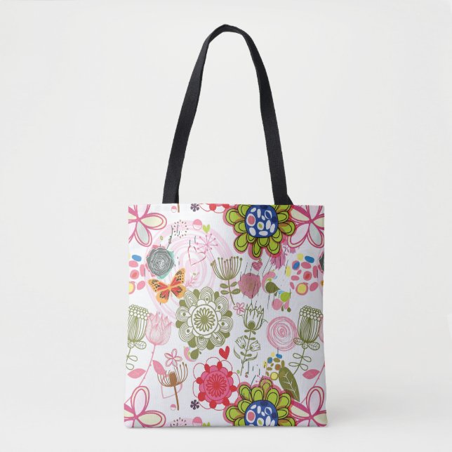 Blumenmuster im Retro-Stil 2 (Vorderseite)