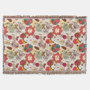 Blumenmuster im Retro-Stil 4 Decke